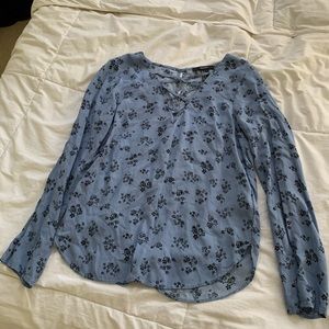Blue Forever 21 long sleeve top